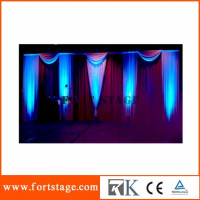 new ready made drapes and curtains for wedding decoration